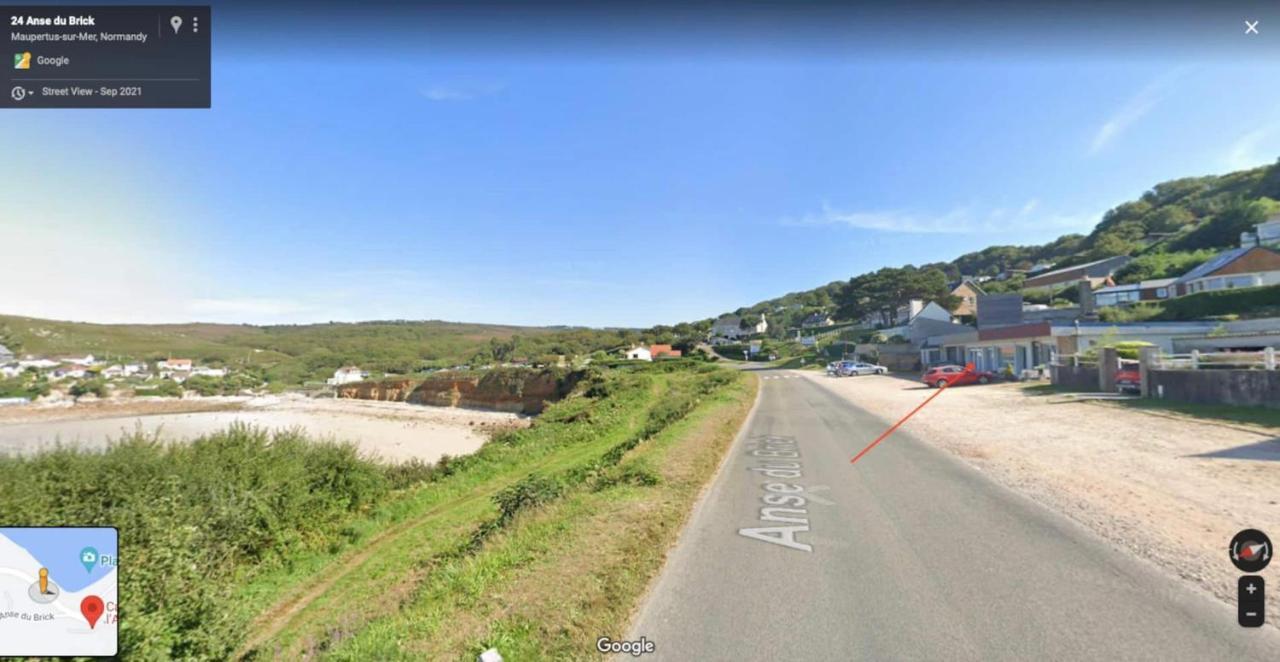Au Petit Brick - Cosy Beachfront House Maupertus-sur-Mer Екстериор снимка