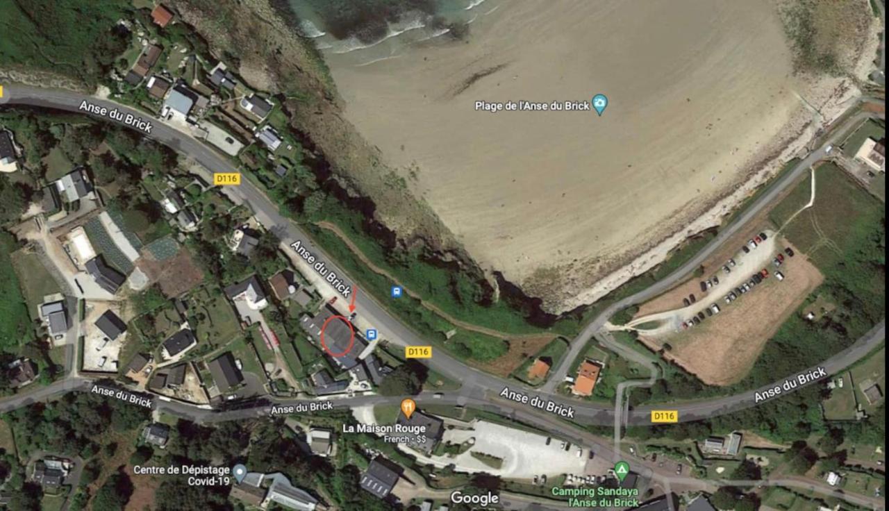 Au Petit Brick - Cosy Beachfront House Maupertus-sur-Mer Екстериор снимка